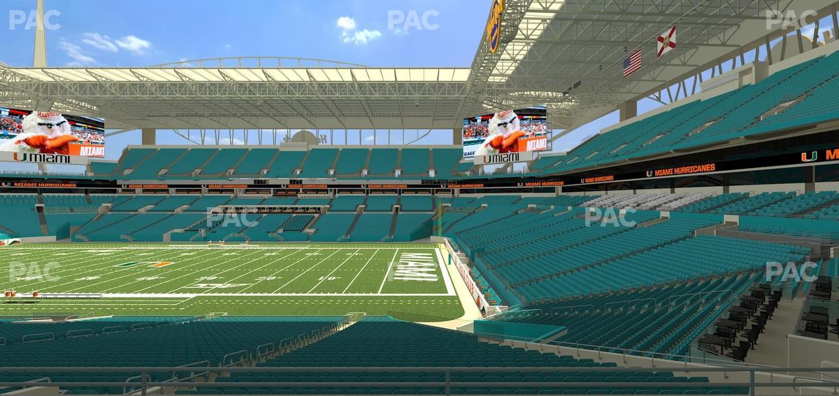Hard Rock Stadium - Section 214 Seat View