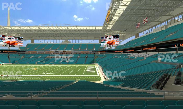 Hard Rock Stadium - Section 214 Seat View