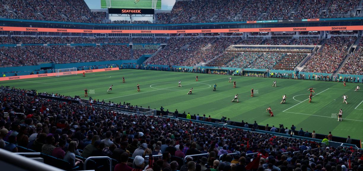 Hard Rock Stadium - Section 214 Seat View