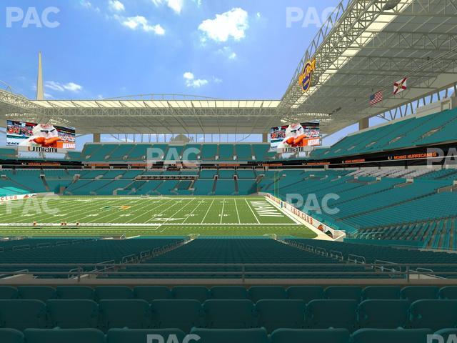 Hard Rock Stadium - Section 215 Seat View Hard Rock Stadium - Section 215 Seat View