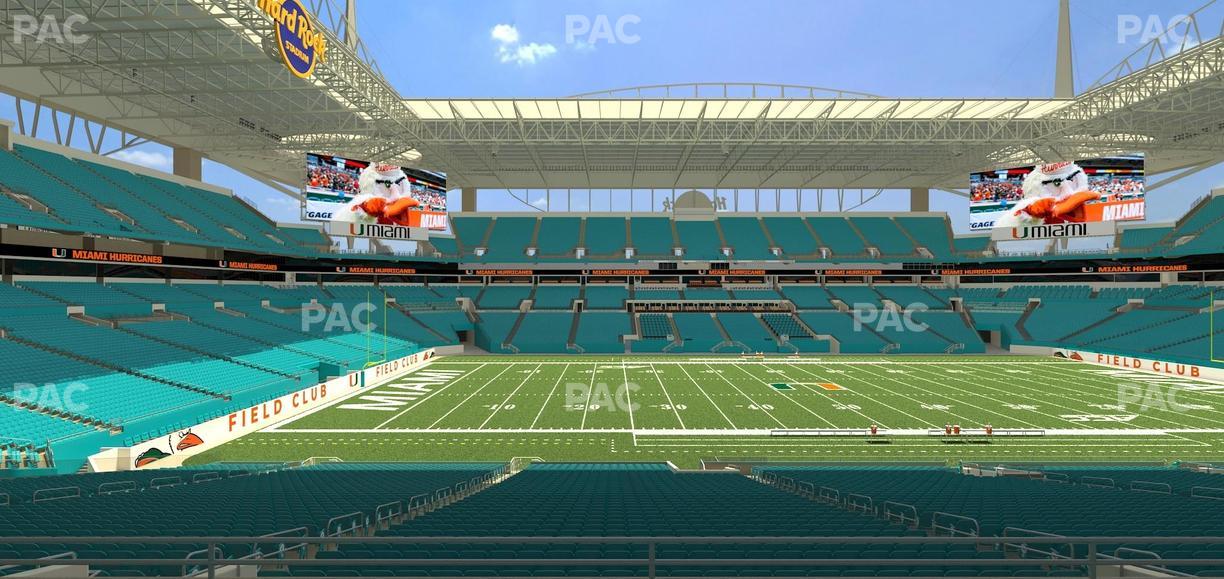 Hard Rock Stadium - Section 220 Seat View