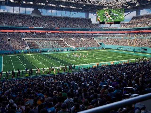 Official view from Section 221 at Hard Rock Stadium
