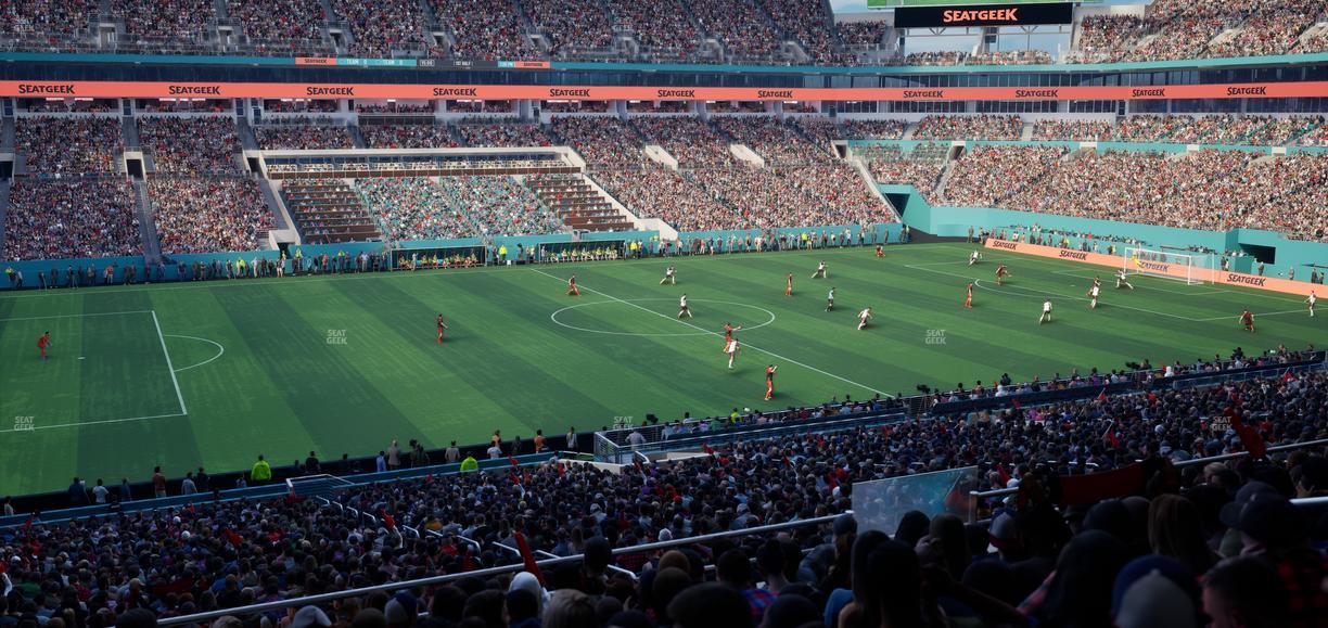 Hard Rock Stadium - Section 221 Seat View