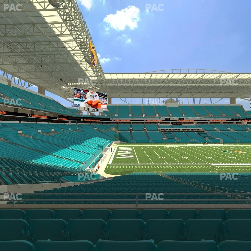 Hard Rock Stadium - Section 222 Seat View