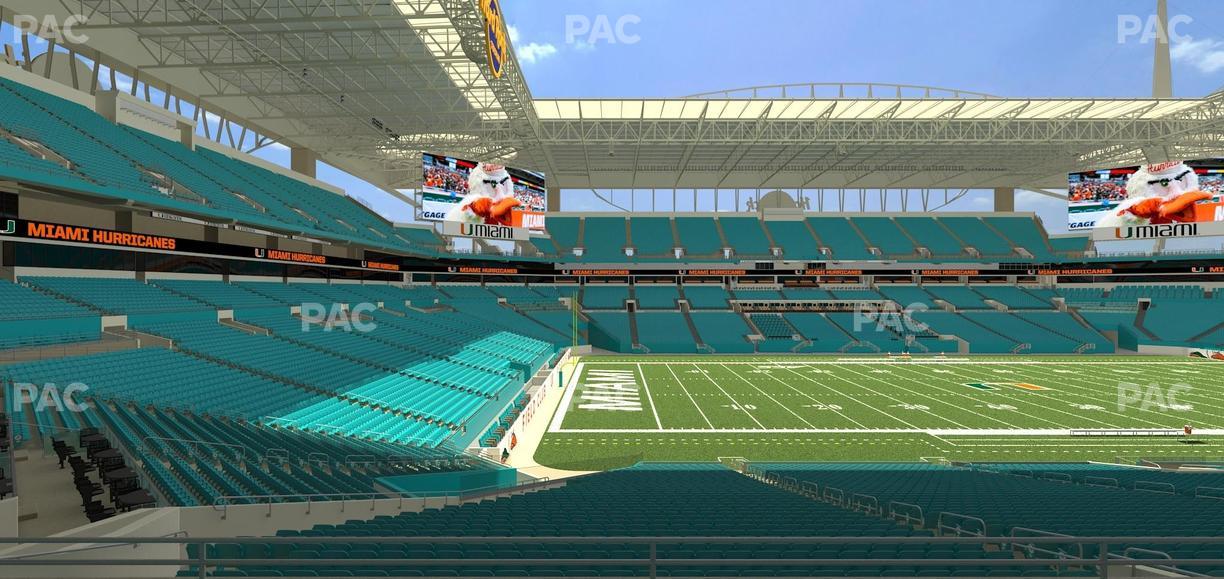 Hard Rock Stadium - Section 222 Seat View