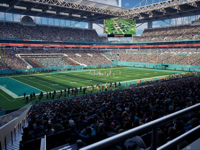 Official view from Section 223 at Hard Rock Stadium
