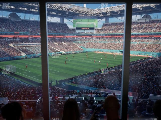 Hard Rock Stadium - Section 225 Corner Club Seat View