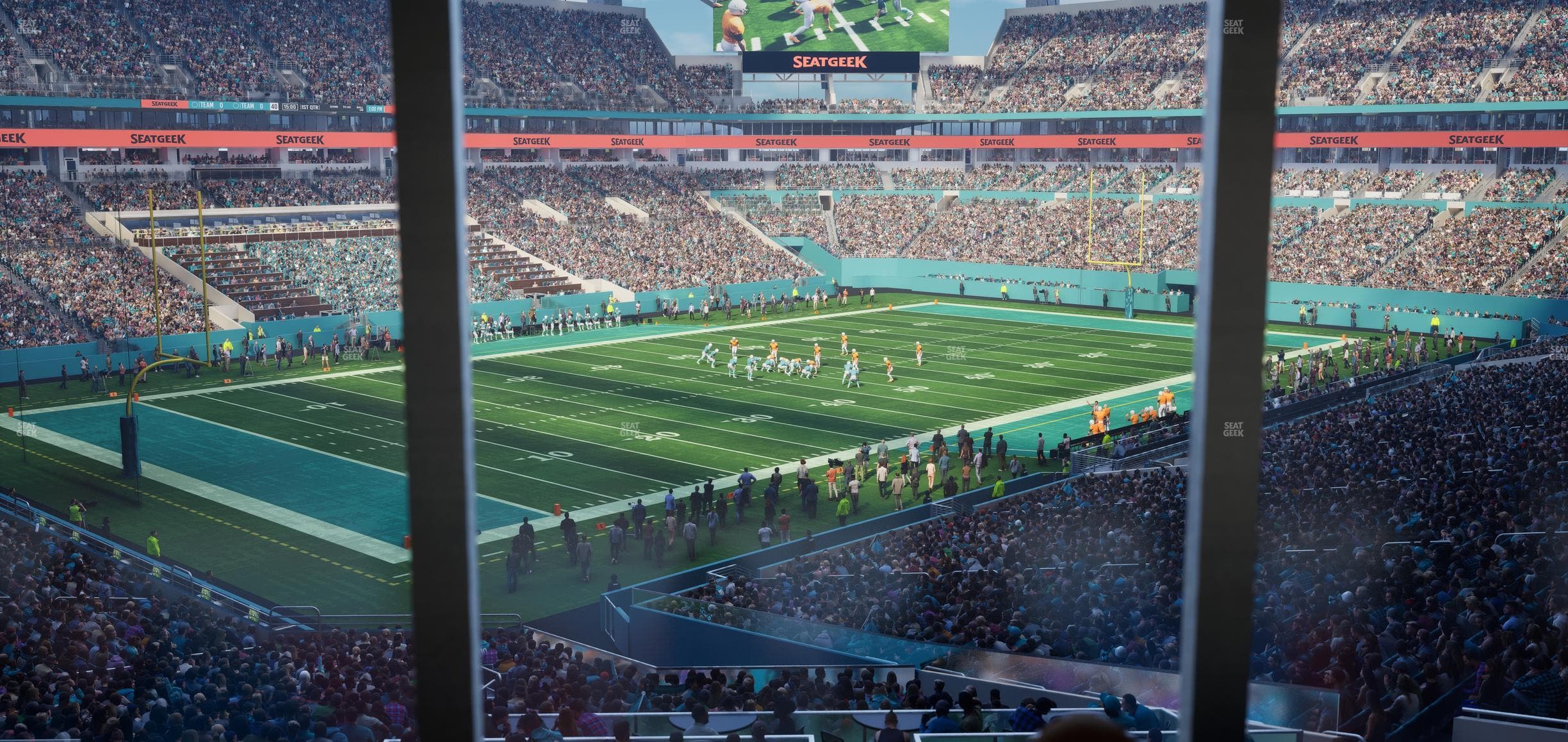 Hard Rock Stadium - Section 225 Corner Club Seat View