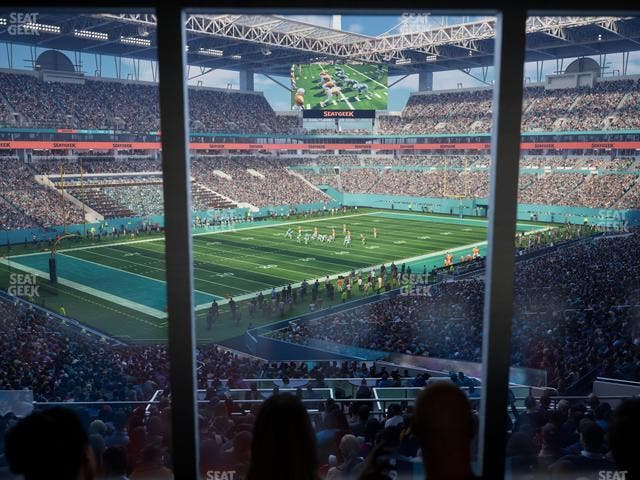 Hard Rock Stadium - Section 225 Corner Club Seat View
