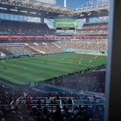 Hard Rock Stadium - Section 225 Corner Club Seat View