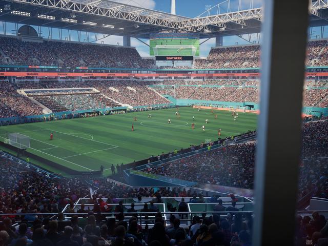 Hard Rock Stadium - Section 225 Corner Club Seat View