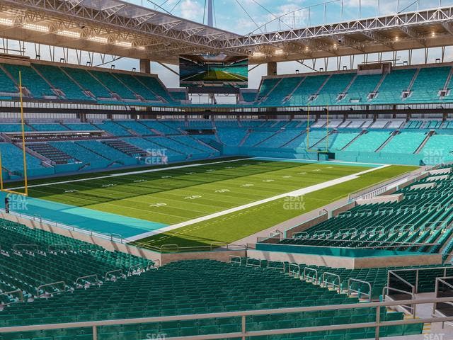 Hard Rock Stadium - Section 226 Corner Club Seat View