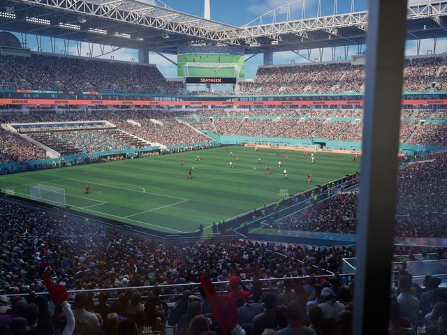 Hard Rock Stadium - Section 226 Corner Club Seat View