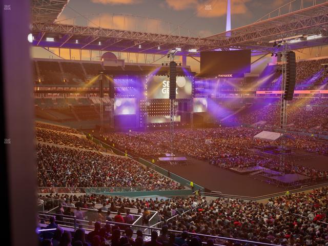 Hard Rock Stadium - Section 238 Corner Club Seat View