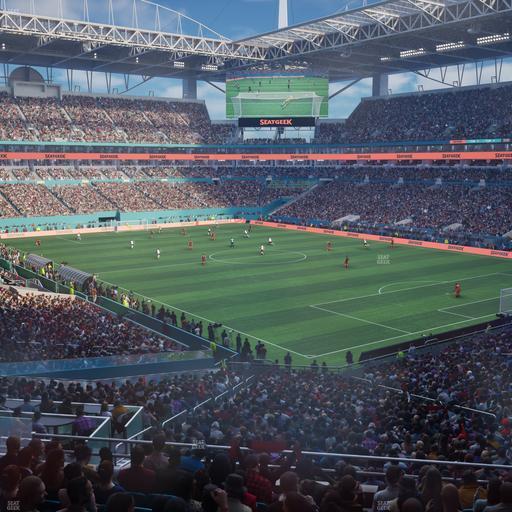 Hard Rock Stadium - Section 238 Corner Club Seat View