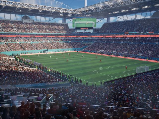 Hard Rock Stadium - Section 238 Corner Club Seat View