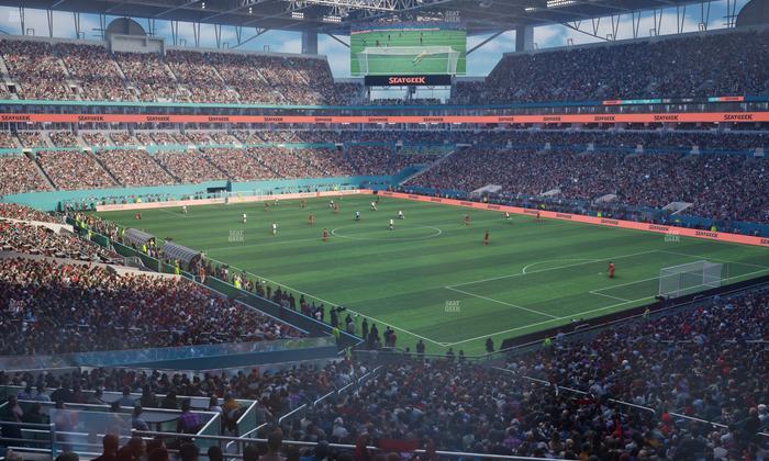 Hard Rock Stadium - Section 238 Corner Club Seat View