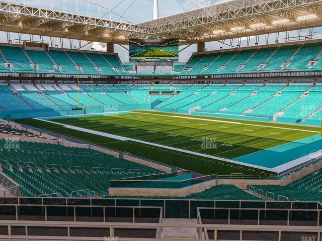 Hard Rock Stadium - Section 239 Corner Club Seat View