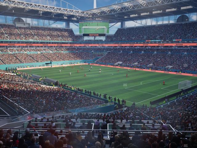 Hard Rock Stadium - Section 239 Corner Club Seat View