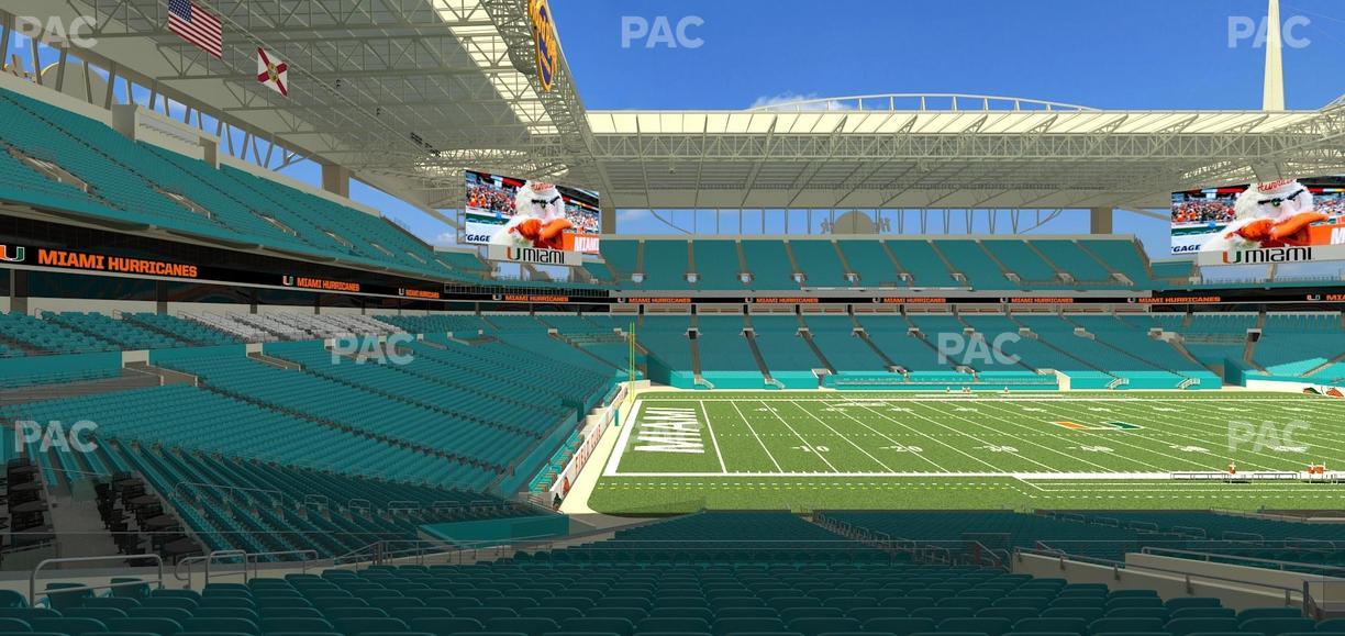 Hard Rock Stadium - Section 250 Seat View