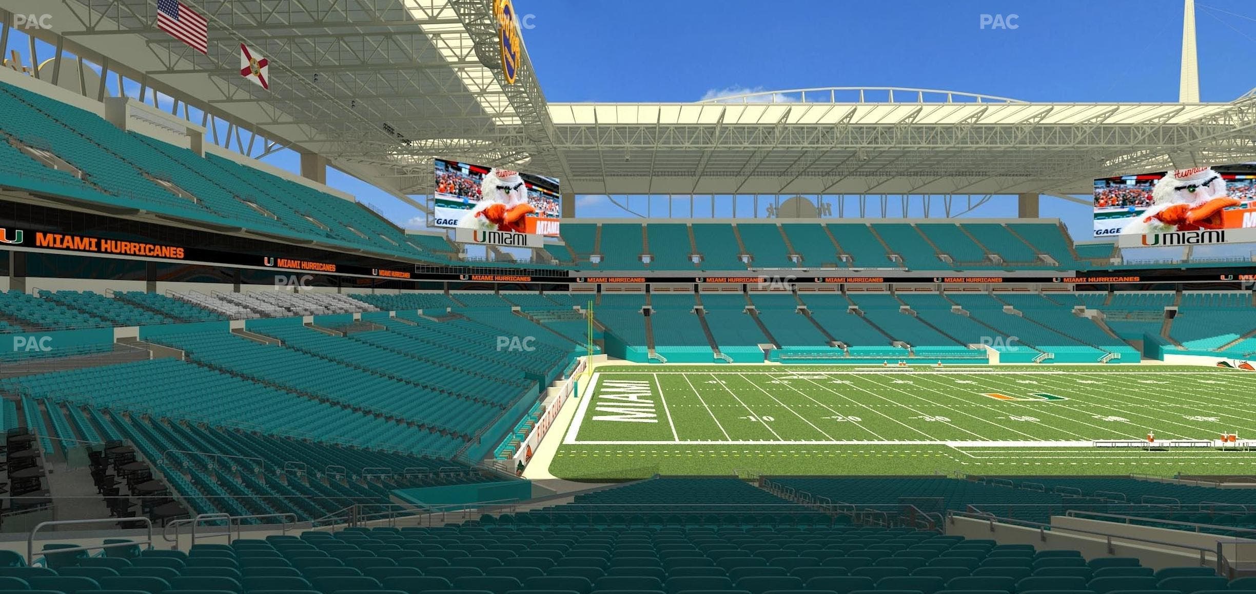 Hard Rock Stadium - Section 250 Seat View