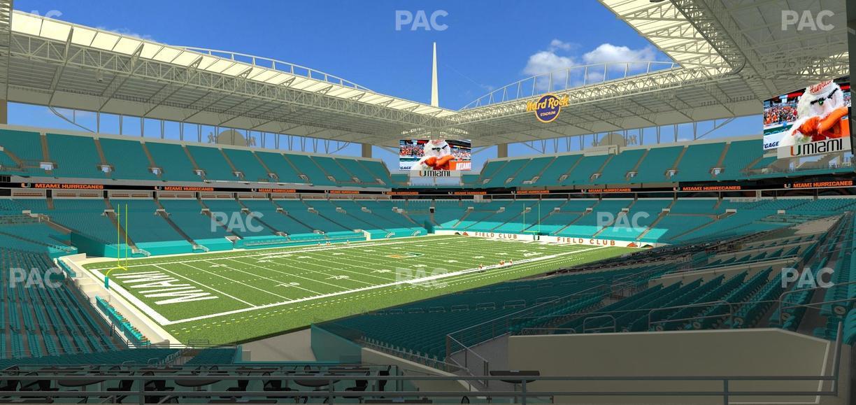 Hard Rock Stadium - Section 252 Seat View