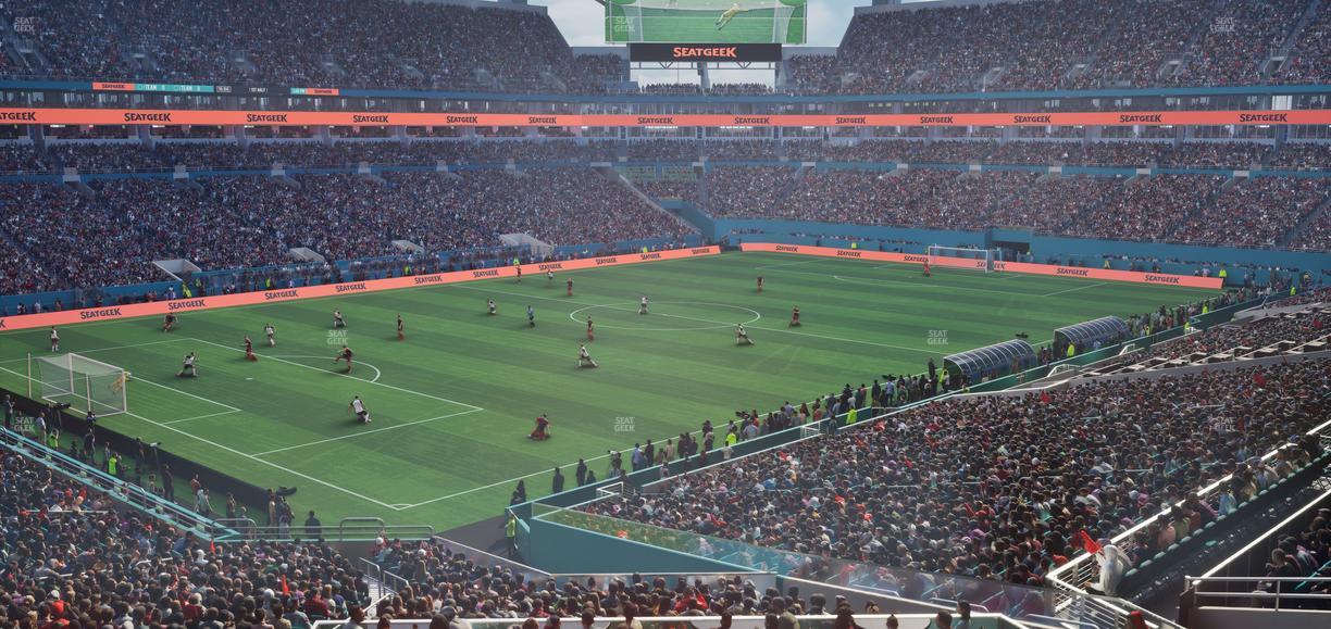 Hard Rock Stadium - Section 253 Corner Club Seat View