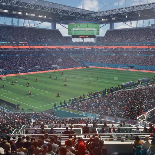 Hard Rock Stadium - Section 253 Corner Club Seat View