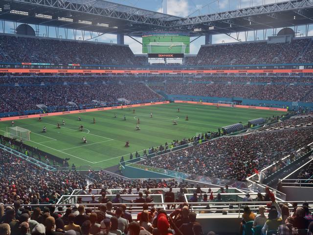 Hard Rock Stadium - Section 253 Corner Club Seat View