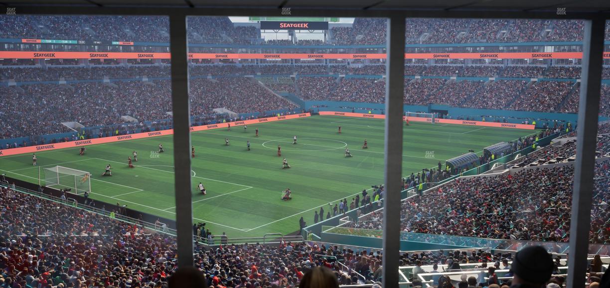 Hard Rock Stadium - Section 254 Corner Club Seat View