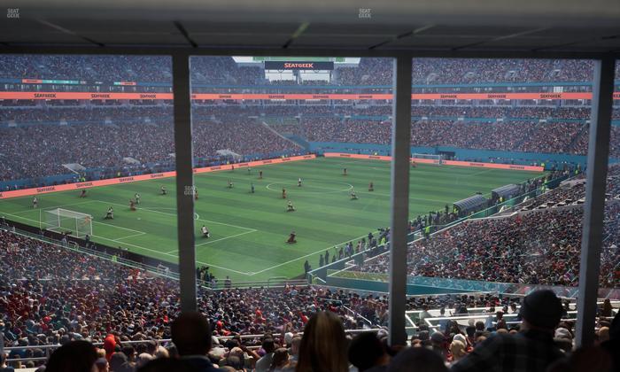 Hard Rock Stadium - Section 254 Corner Club Seat View
