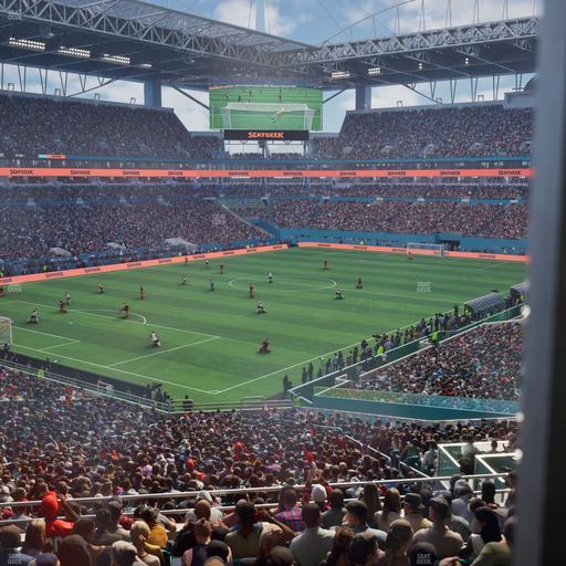 Hard Rock Stadium - Section 254 Corner Club Seat View