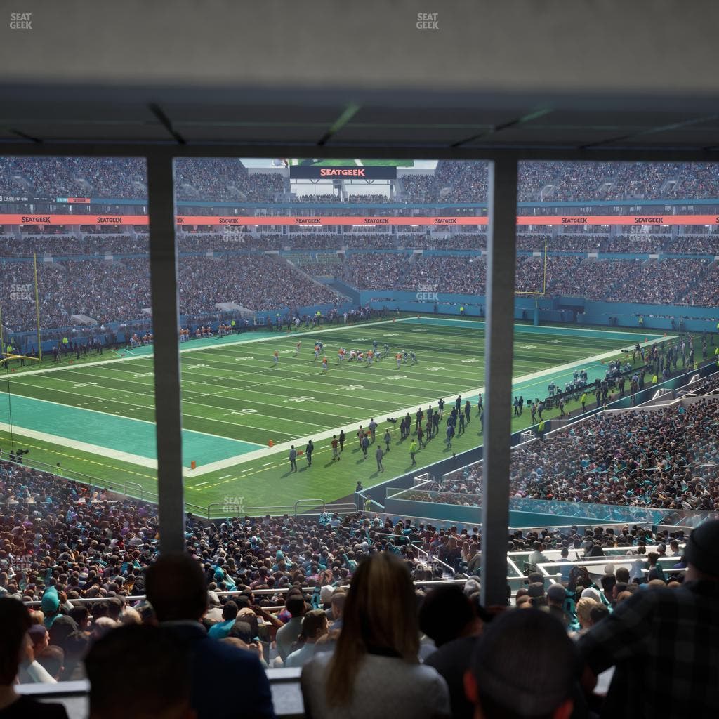Hard Rock Stadium - Section 254 Corner Club Seat View