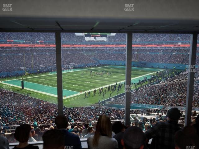 Hard Rock Stadium - Section 254 Corner Club Seat View