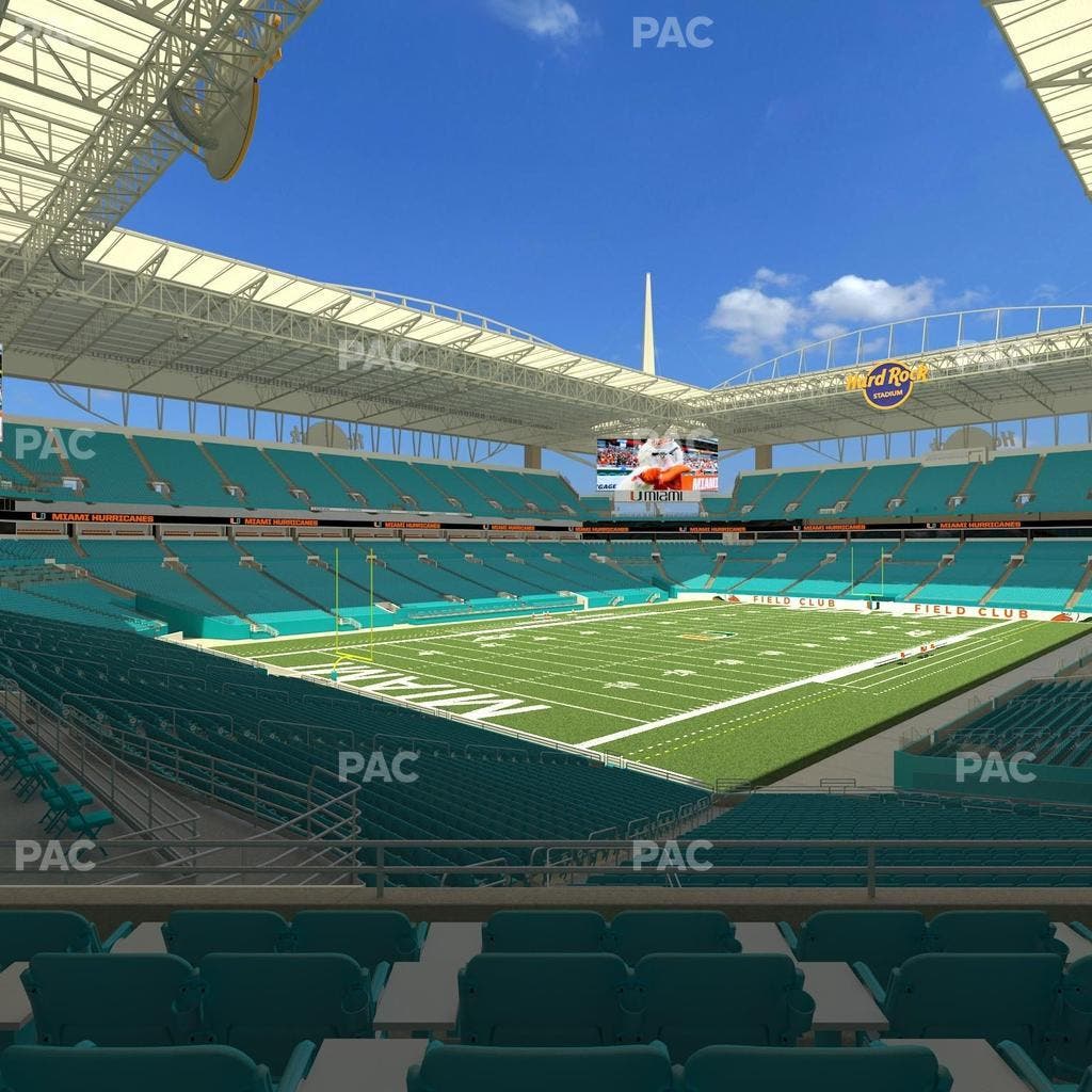 Hard Rock Stadium - Section 254 Seat View