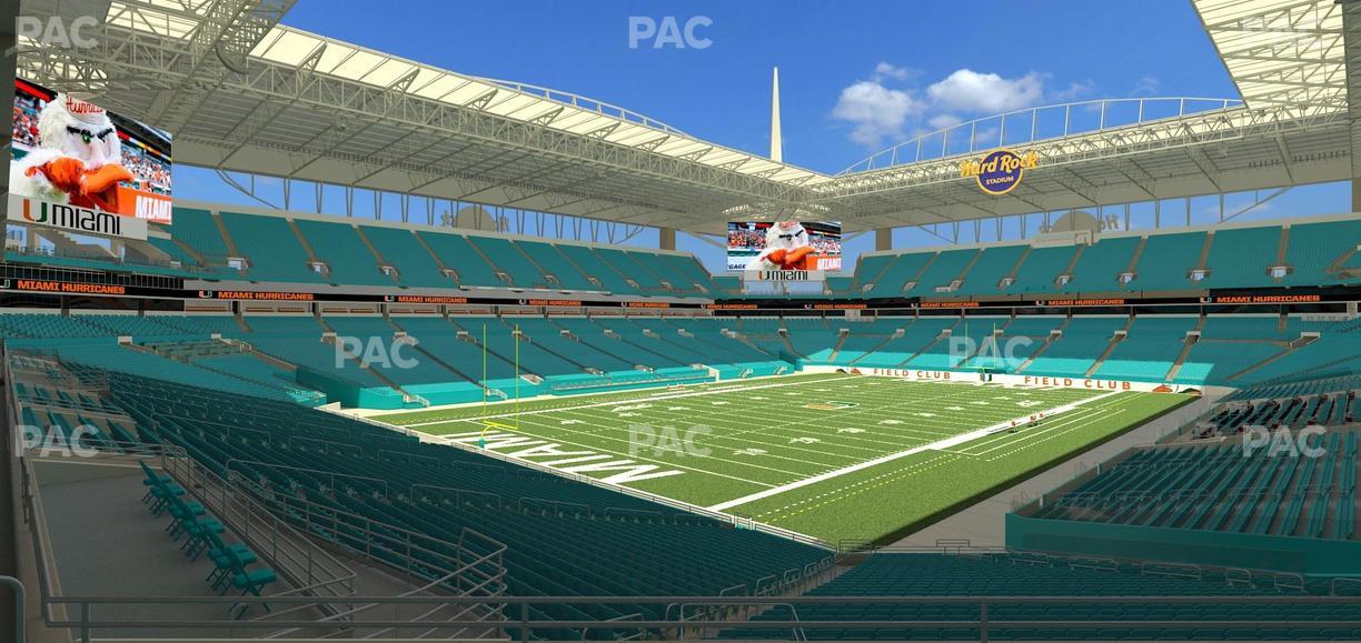 Hard Rock Stadium - Section 254 Seat View