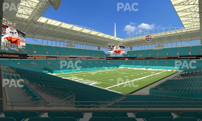 Hard Rock Stadium - Section 254 Seat View