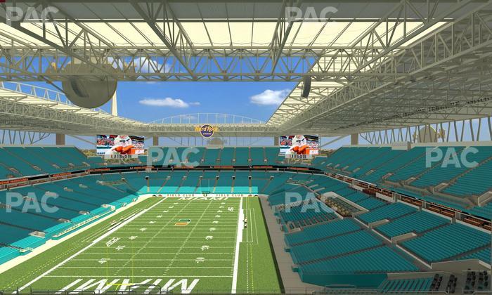 Hard Rock Stadium - Section 302 Seat View