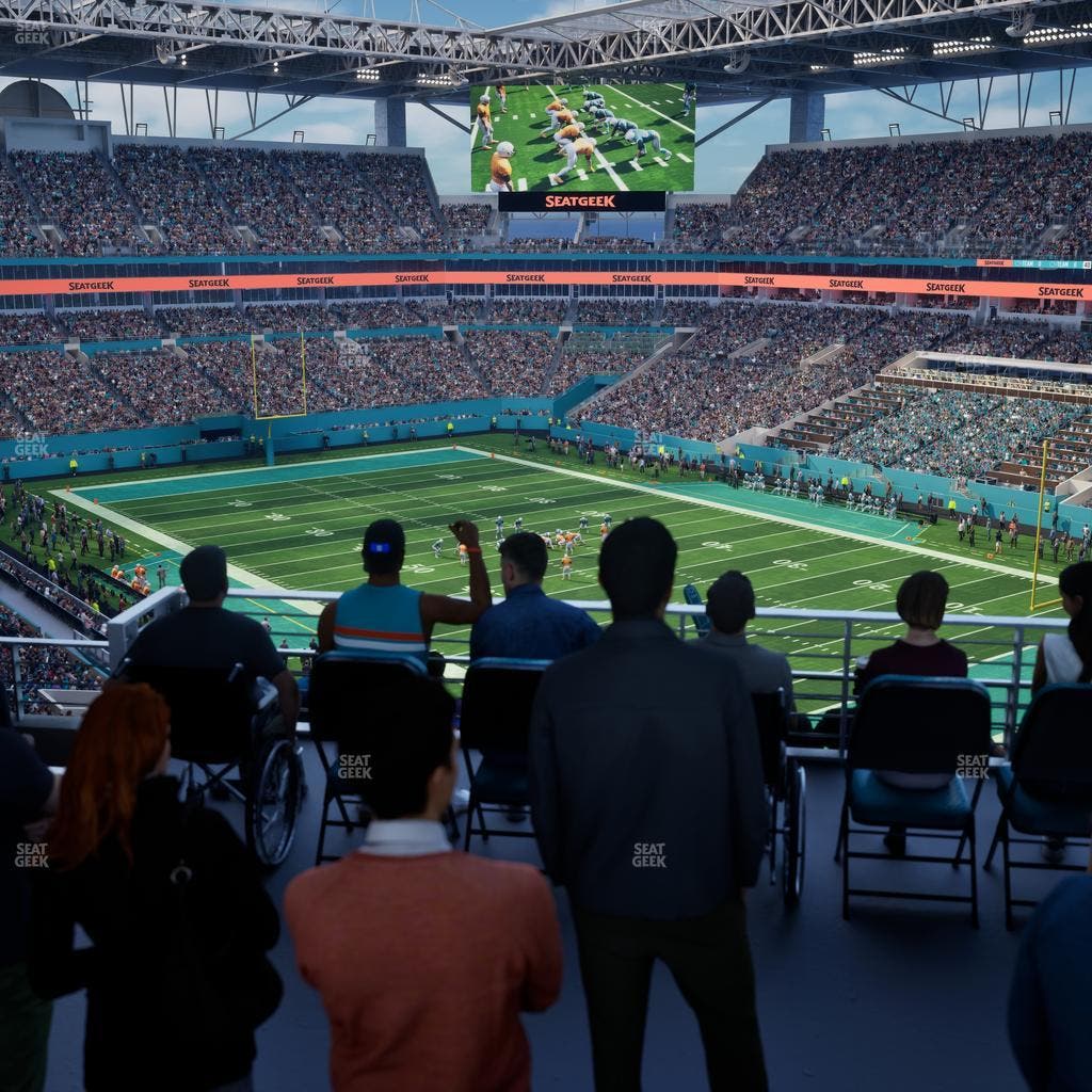 Hard Rock Stadium - Section 310 Corner Suite Seat View