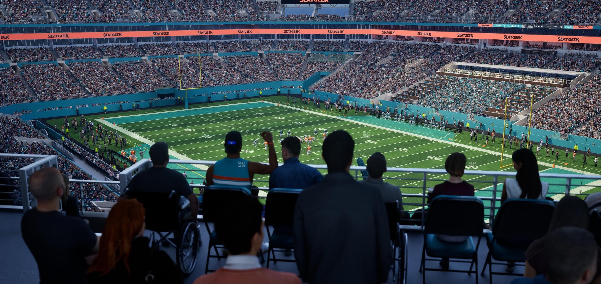 Hard Rock Stadium - Section 310 Corner Suite Seat View