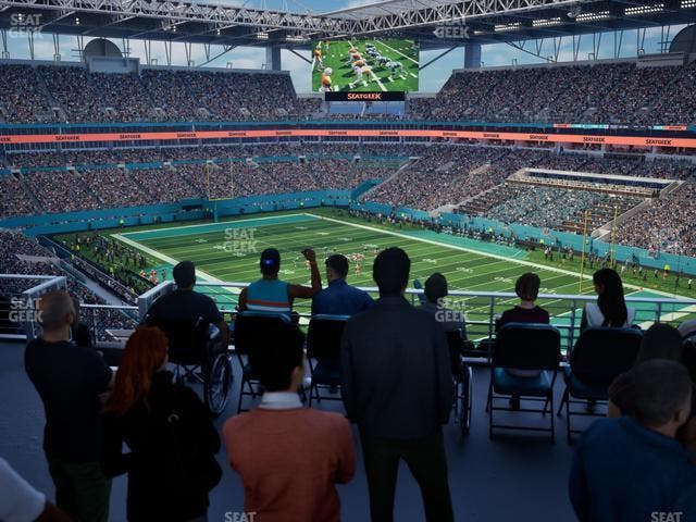 Hard Rock Stadium - Section 310 Corner Suite Seat View