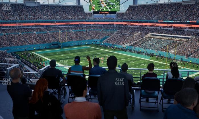 Hard Rock Stadium - Section 310 Corner Suite Seat View
