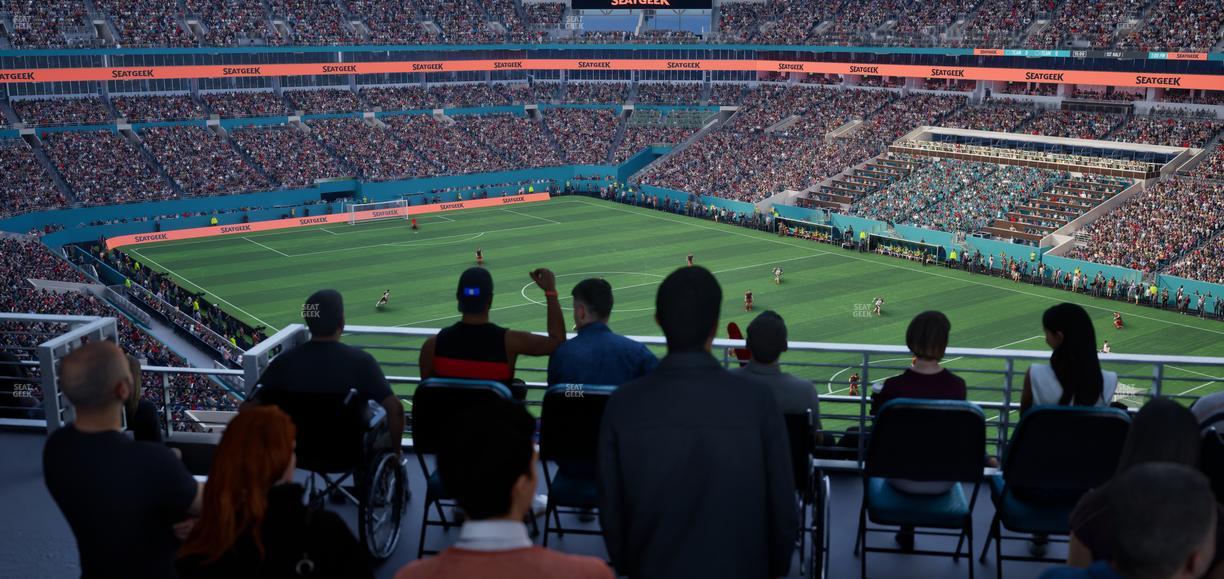 Hard Rock Stadium - Section 310 Corner Suite Seat View