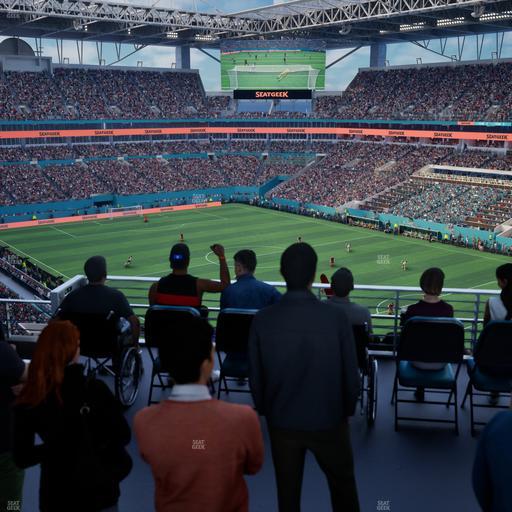 Hard Rock Stadium - Section 310 Corner Suite Seat View