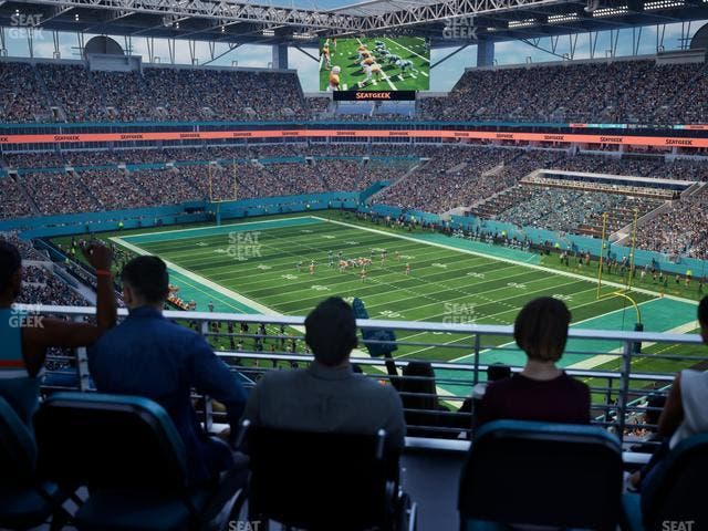 Hard Rock Stadium - Section 310 Patio Terrace Seat View