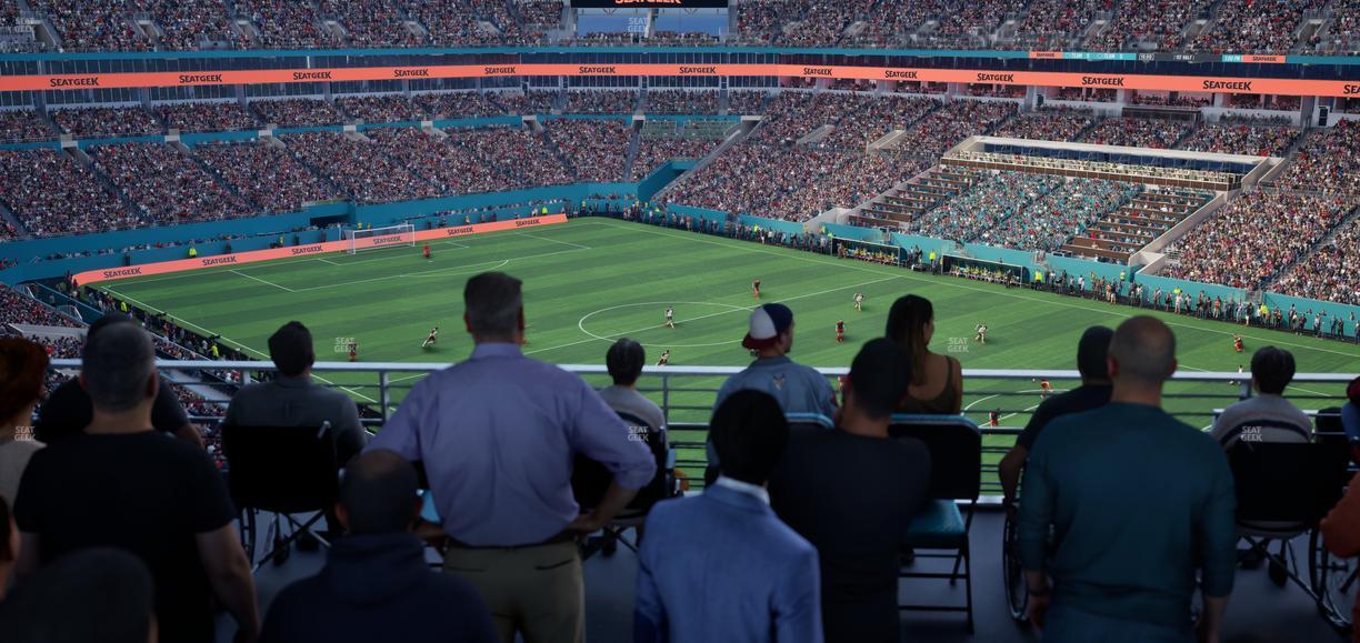 Hard Rock Stadium - Section 311 Corner Suite Seat View