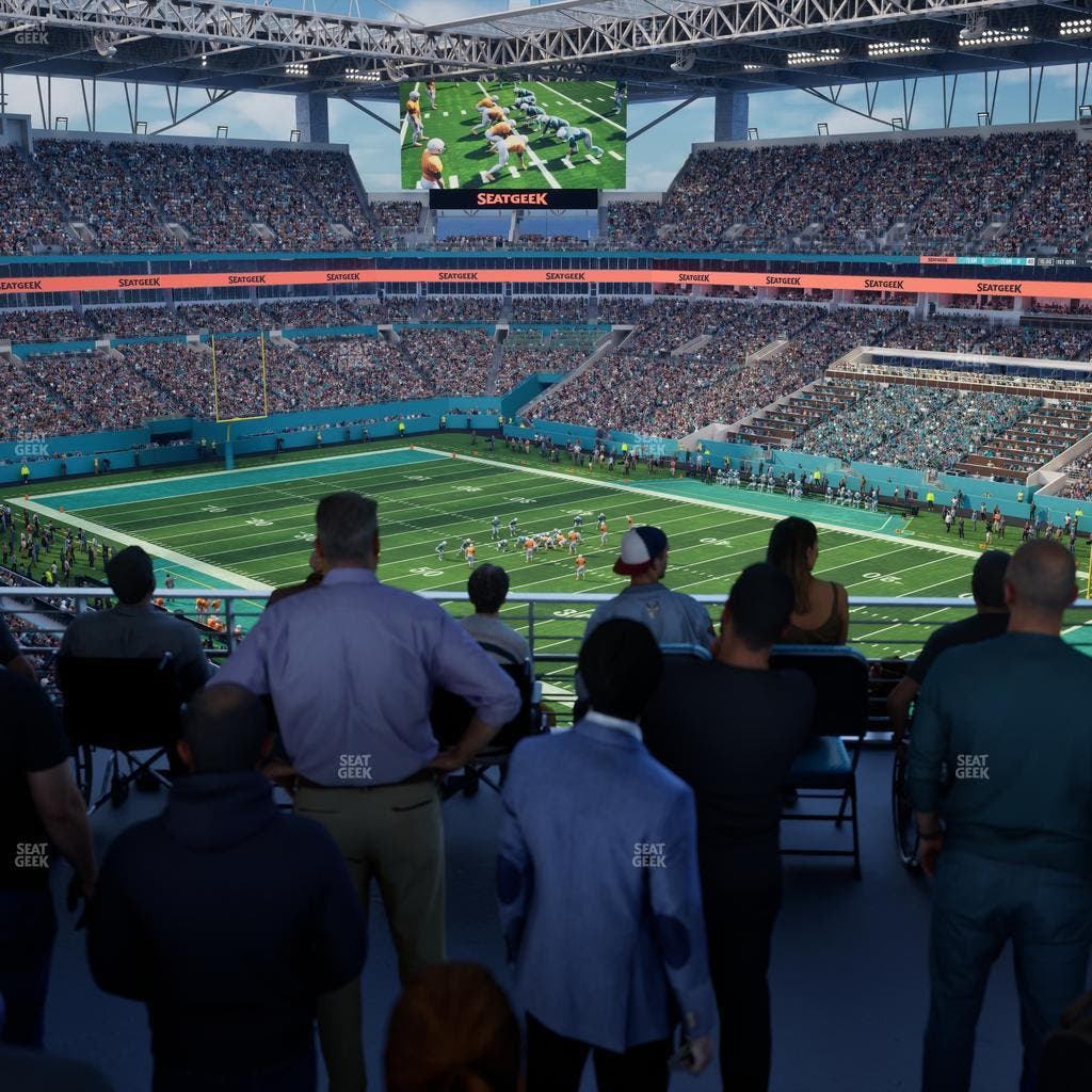 Hard Rock Stadium - Section 311 Corner Suite Seat View