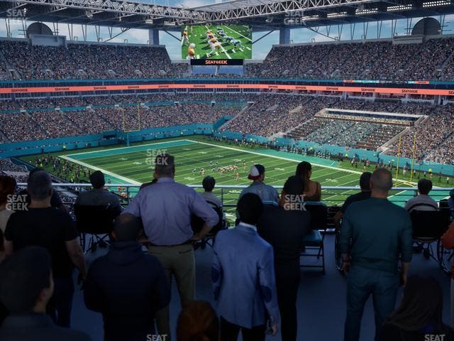 Hard Rock Stadium - Section 311 Corner Suite Seat View