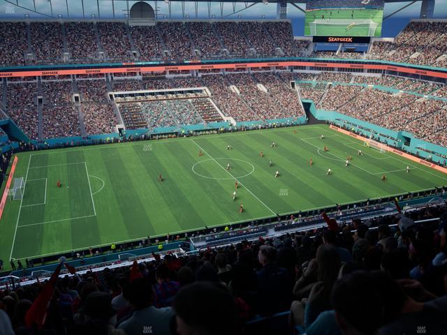 Hard Rock Stadium - Section 321 Seat View Hard Rock Stadium - Section 321 Seat View