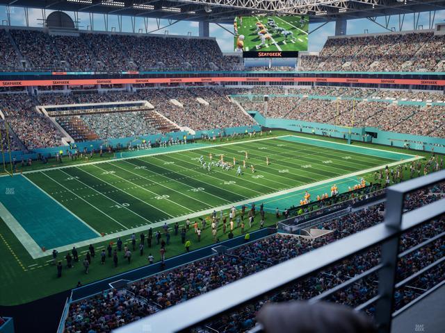 Official view from Section 323 at Hard Rock Stadium